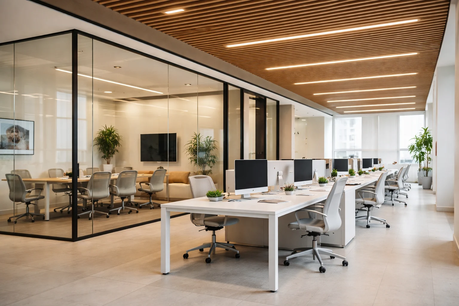 Modern office environment at VIP Business Centre